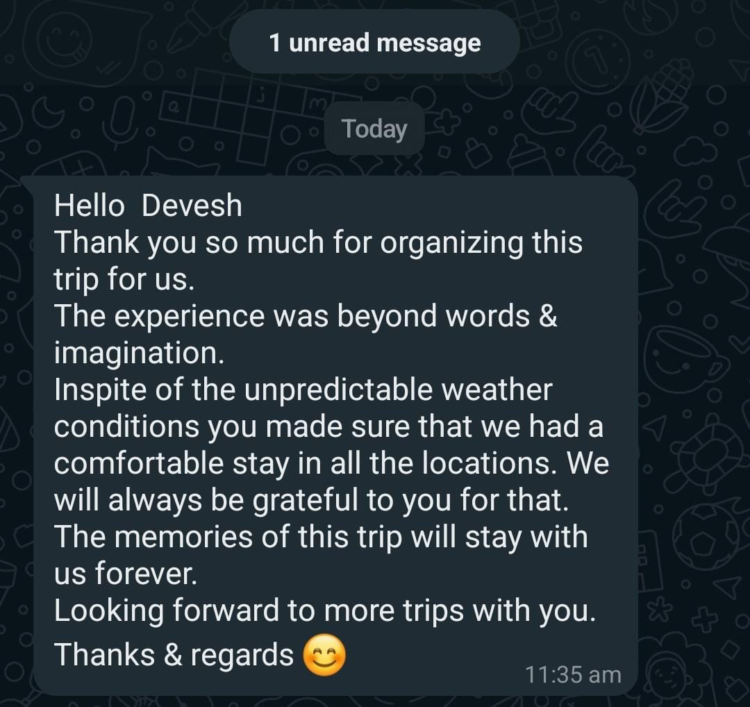 Nagarjuna Travels Customer Testimonial 6